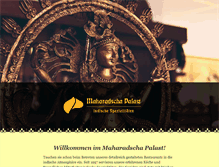 Tablet Screenshot of maharadschapalast.de